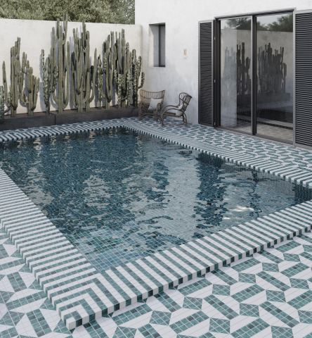 Mozaic de Piscine Colectiile Penta Bauhaus Matte , Penta Damero  Penta Full Moon Penta Houndstooth Penta Medina  Penta Siena Matte [6]
