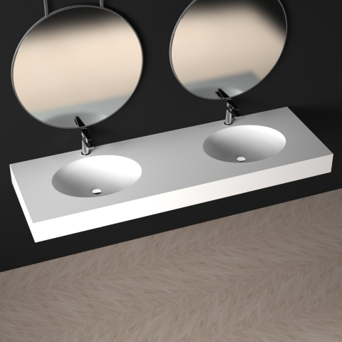 Blaturi baie - Blat baie din material compozit, dimensiune standard INTEGRA - Corian