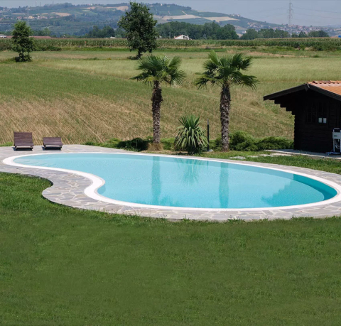 Piscine - KIT COMPLET PISCINĂ DIN BETON RUBINO  12,50 m X 6 m X 5 m X 1,50 m