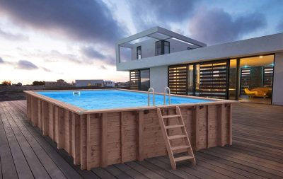 Piscine - PISCINA NIAGARA 600 DIN LEMN CU LINER LIGHT BLUE AUTOSUSTINATOR