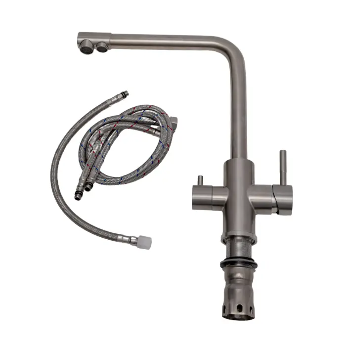Baterie / robinet 3 căi, ProLine Edge inox 304, flux separat apă filtrată și apă menajeră (rece și caldă) [3]