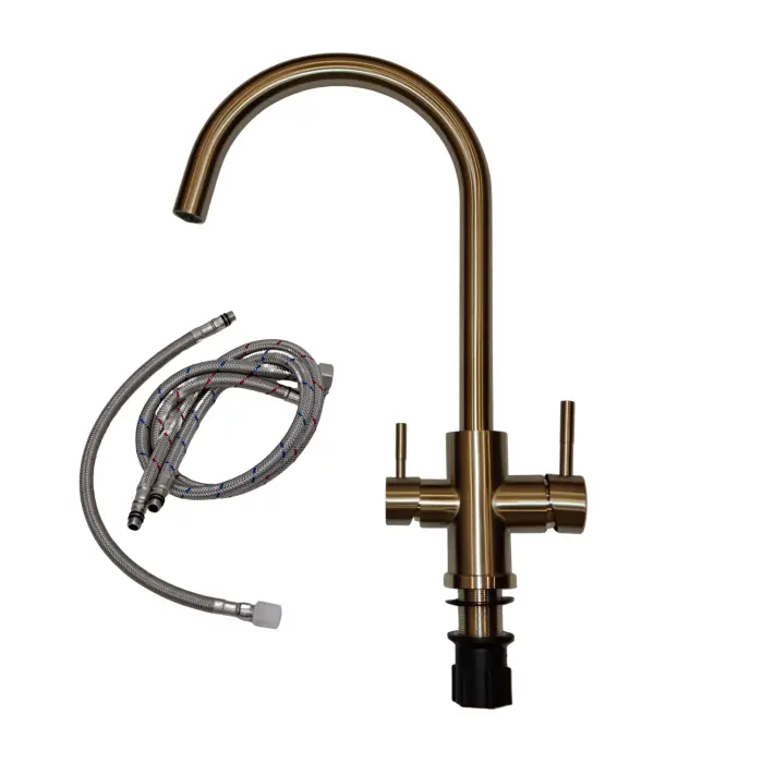 Baterie / robinet 3 căi, ProLine Turn inox 304, flux separat apă filtrată și apă menajeră (rece și caldă) [2]