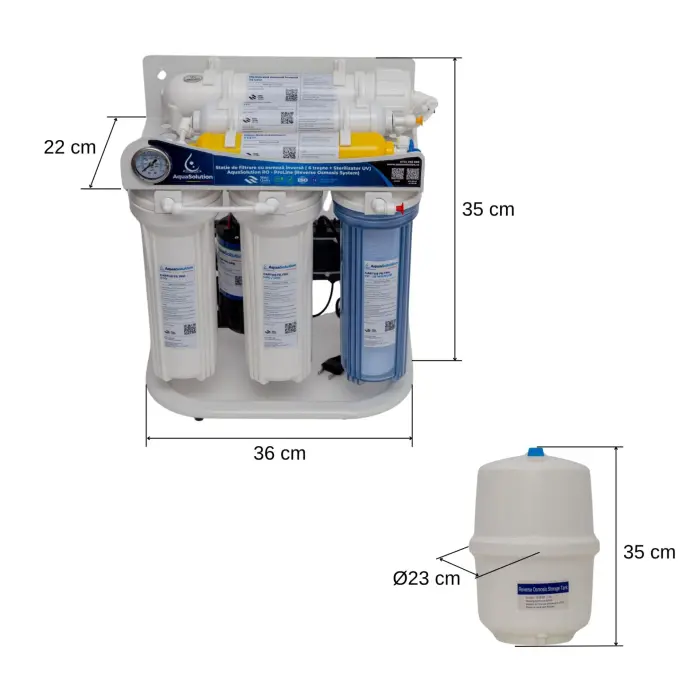 Filtru de apă - Stație filtrare osmoză 75GPD – 6 trepte – AquaSolution RO-ProLine [5]