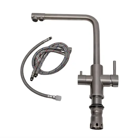 Baterie / robinet 3 căi, ProLine Edge inox 304, flux separat apă filtrată și apă menajeră (rece și caldă) [2]