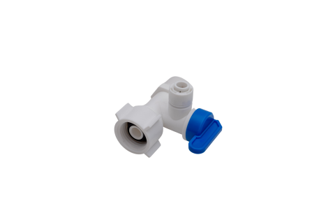 Accesorii - Conector AquaSolution-T Plastic 1/2 filet exterior la 1/2 filet interior, Robinet-T teava 1/4 – pentru filtre si osmoza inversa