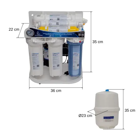 Filtru de apă - Stație filtrare osmoză 75GPD – 6 trepte – AquaSolution RO-ProLine [4]