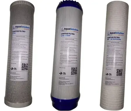 Elemente de filtrare/Consumabile - Kit - Filtru Triplex 10″ – 3 trepte – AquaSolution ProLine