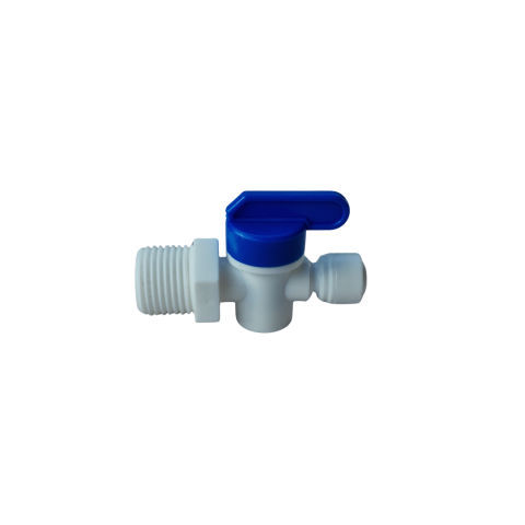 Accesorii - Robinetul manual cu filet exterior 1/2" – tub 1/4" AquaSolution