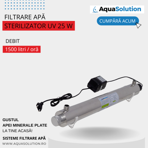 Sterilizator apa filtru UV-25W - AquaSolution UV-PureLine [0]