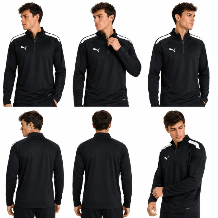 Bluză PUMA Black teamLIGA 1/4 Zip DryCELL [3]