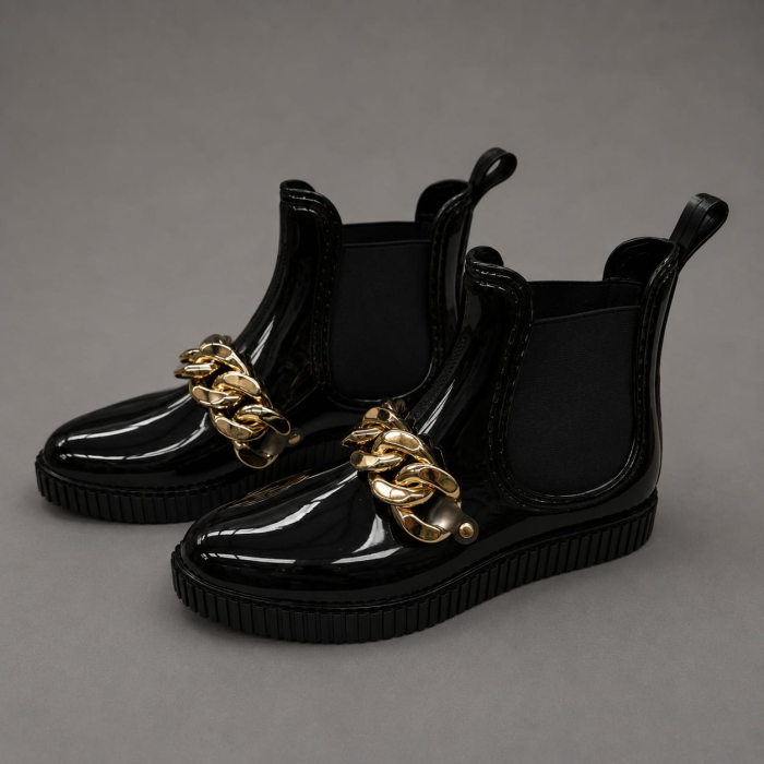 Cizme dockers  dama tip chelsea negre [2]