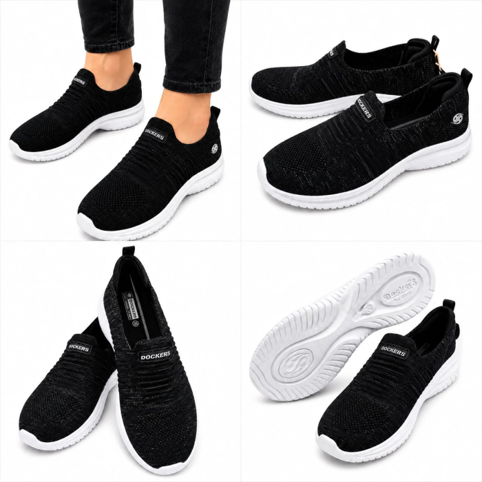 Espadrile copii Dockers negre slip on [6]