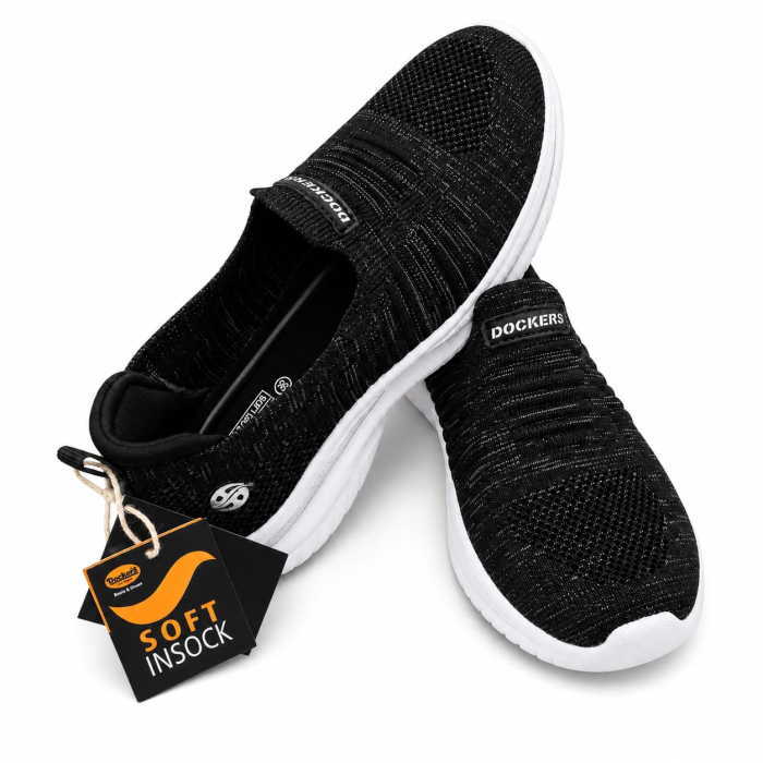 Espadrile copii Dockers negre slip on [4]