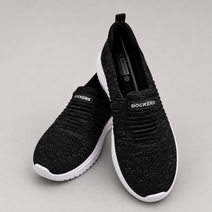 Espadrile copii Dockers negre slip on [2]
