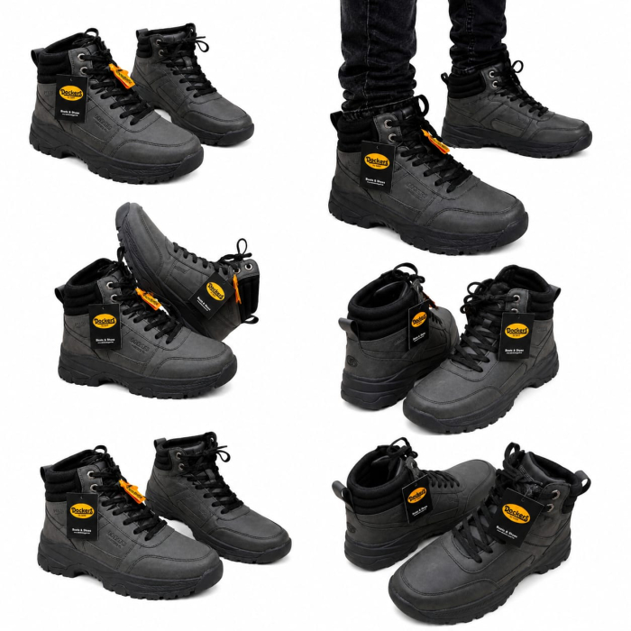 Ghete bărbătești Dockers by Gerli All Black casual [5]