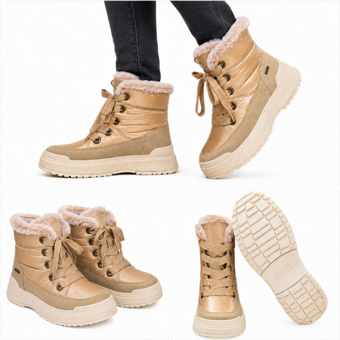 Ghete Damă Caprice Mud Comb 9-26213-41 Bej [5]