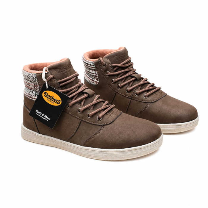 Ghete Damă Dockers by Gerli Maro Inchis– Piele Ecologică și Talpă Flexibilă [2]