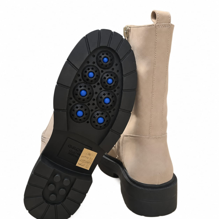 Bocanci damă Geox D Spherica EC7 J bej din piele naturală - vedere principală [4]