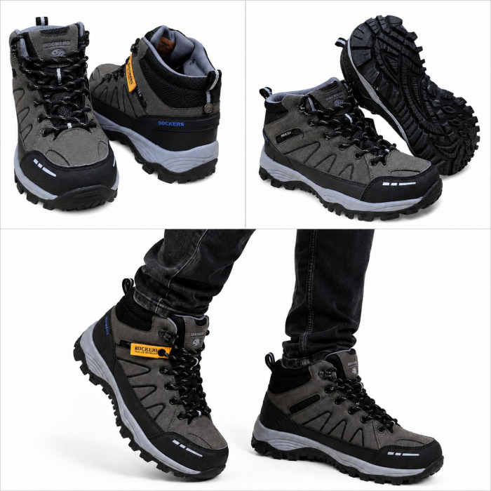 Ghete Dockers by Gerli Impermeabile Docktex gri/negru [5]