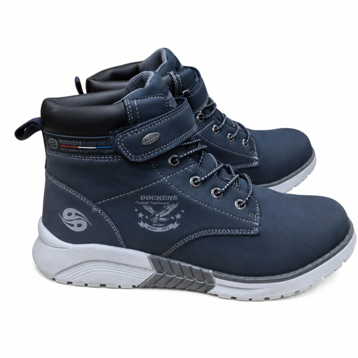 Ghete trekking Dockers by Gerli Navy din piele și material sintetic [2]