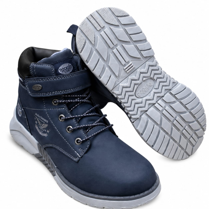 Ghete trekking Dockers by Gerli Navy din piele și material sintetic [4]
