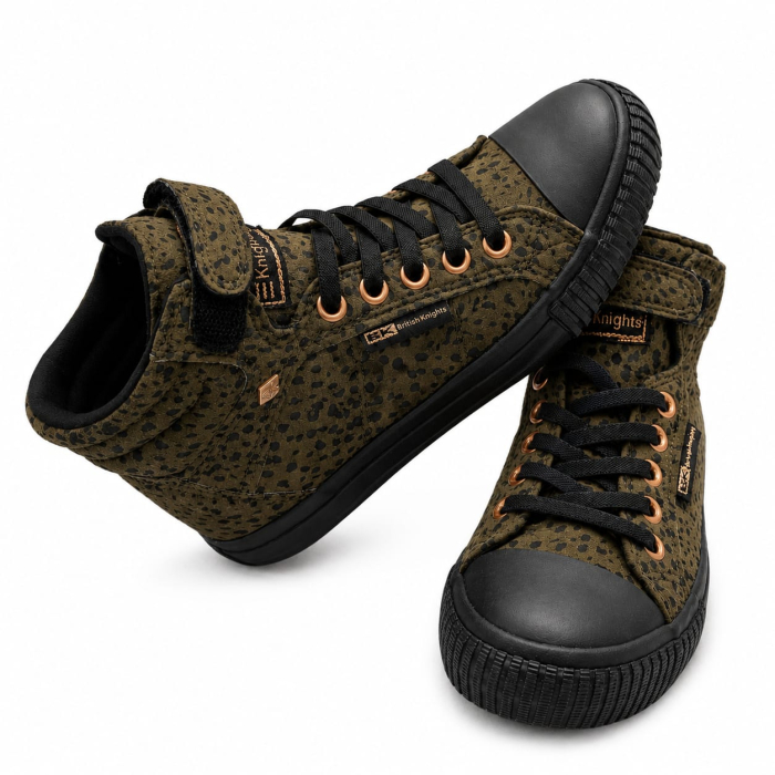 Teniși copii British Knights  verde leopard [4]