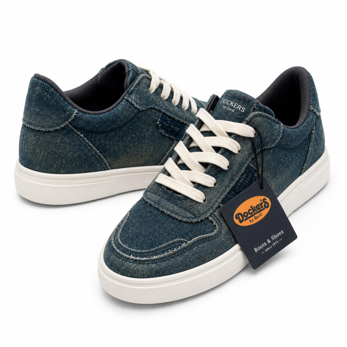 Tenisi dama Dockers navi blue cu sclipici [4]