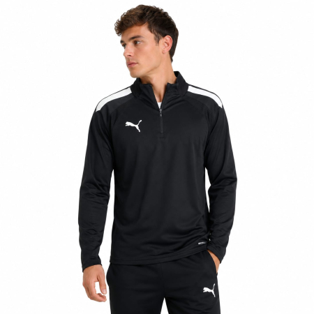 IMBRACAMINTE - Bluză PUMA Black teamLIGA 1/4 Zip DryCELL