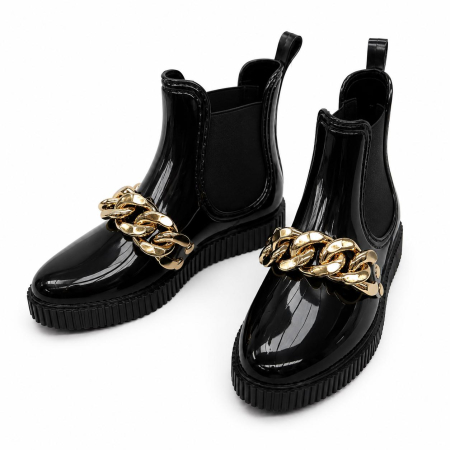 Cizme dockers  dama tip chelsea negre [2]