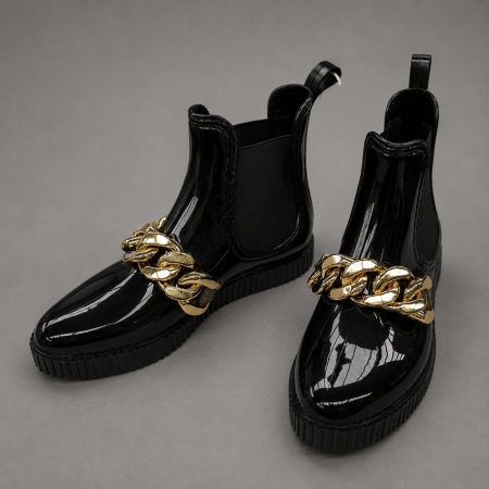 Cizme dockers  dama tip chelsea negre [2]
