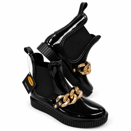 Cizme dockers  dama tip chelsea negre [3]