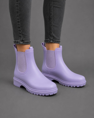 INCALTAMINTE - Cizme dockers impermeabile dama tip chelsea mov