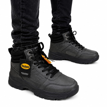 INCALTAMINTE - Ghete bărbătești Dockers by Gerli All Black casual