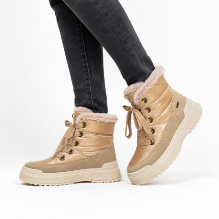 INCALTAMINTE - Ghete Damă Caprice Mud Comb 9-26213-41 Bej