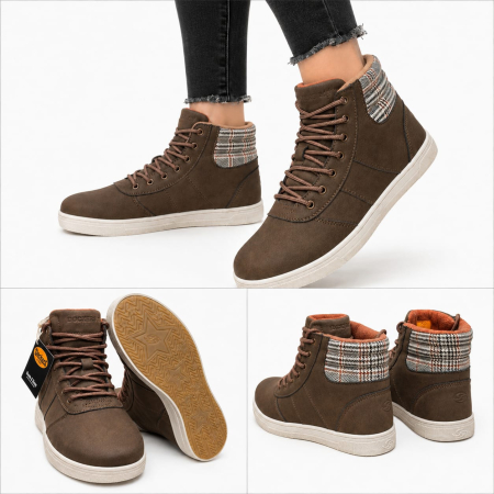 Ghete Damă Dockers by Gerli Maro Inchis– Piele Ecologică și Talpă Flexibilă [5]