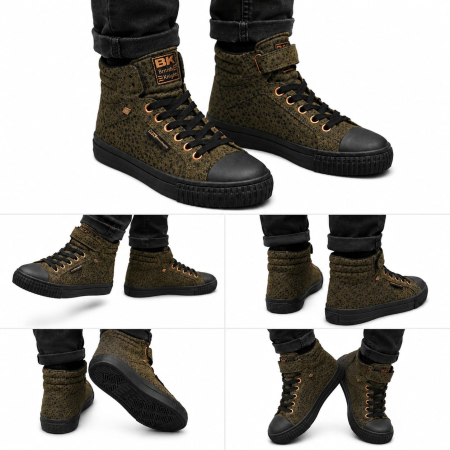 Teniși copii British Knights  verde leopard [5]