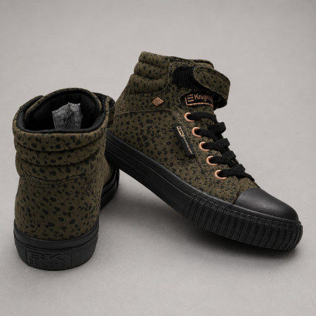 Teniși copii British Knights  verde leopard [3]