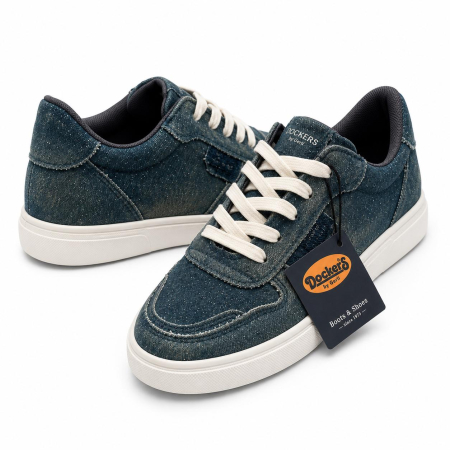 Tenisi dama Dockers navi blue cu sclipici [3]