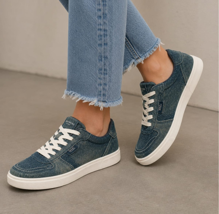 INCALTAMINTE - Tenisi dama Dockers navi blue cu sclipici