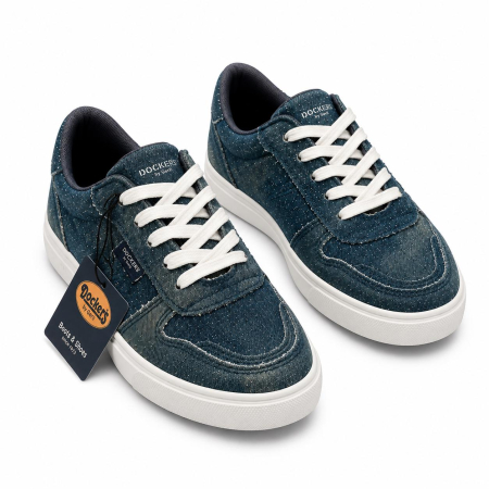 Tenisi dama Dockers navi blue cu sclipici [2]
