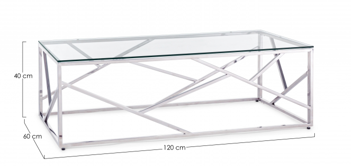 Masuta Rayan, argintie, 120x60x40 [4]