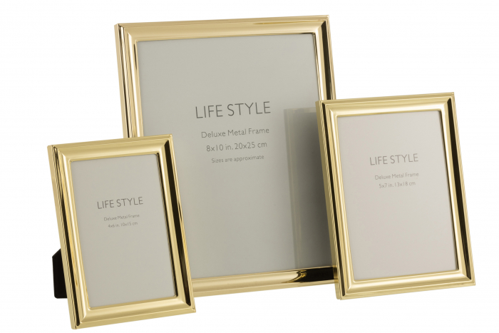 Rama foto 20x25, Metal , Auriu, 23x28x1 [3]