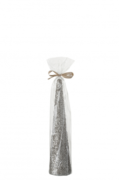 Lumanare cu gliter CON, ceara, auriu sampanie, 7x30 cm [2]