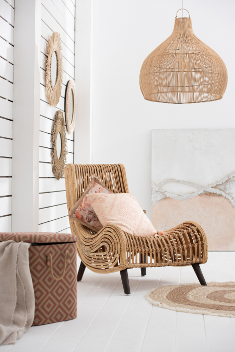 Abajur Pear, Rattan/Bambus, Natural, 83x83x76.5 cm [2]