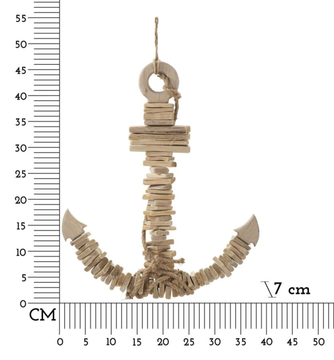 Ancora, suspendat, natur cm 39x7x46 [6]