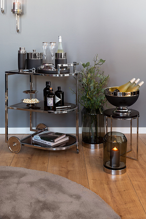 ANDOR/ punch bowl, acoperit cu pulbere neagră,  oţel inoxidabil/d.32,  h.21, 5 cm [2]