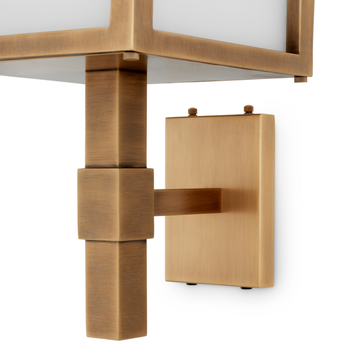 Aplic de exterior Riserva finisaj alamă antică, Dimensiuni: W. 26 | D. 39 | H. 86   [6]