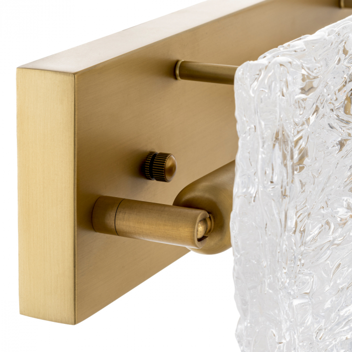 Aplică de perete, Almeria, finisaj din alamă cu aspect vintage, Dims: W. 39.5 | D. 12 | H. 15 (CM) [4]