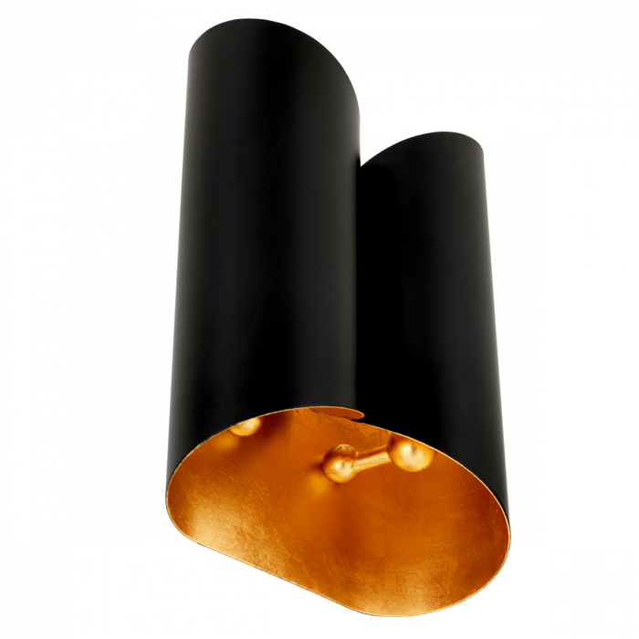 Aplică de perete, Asco finisaj negru, Dims: W. 18 | D. 10.5 | H. 28 (CM) [4]