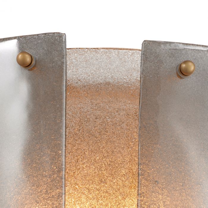 Aplică de perete, Asinara sticla fumurie, Dims: W. 39 | D. 24 | H. 36 (CM) [6]